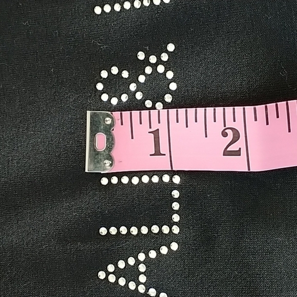 Kendall & Kylie Black Crystal "Kendall & Kylie" front Long Sleeve Tee  XL - Picture 6 of 6